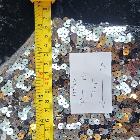 MANER Women's Sequin Tank Top ☆ XL ☆ NWT ☆ Sparkly Elegant ☆ Classy Tank top ☆ - Picture 15 of 17